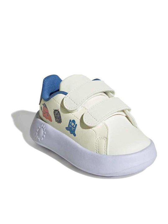 Advantage Kids Sneakers with Hoop & Loop Closure Beige