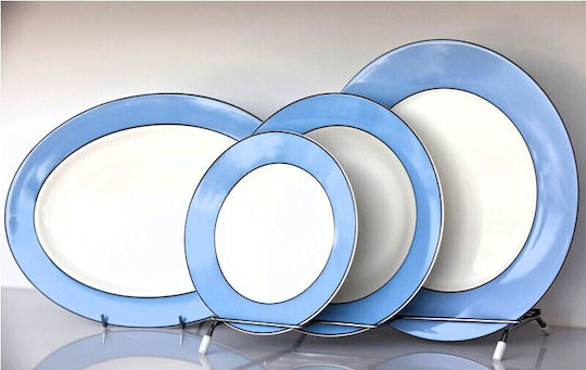 Mayestic Blue Porcelain Dinnerware Set 72pcs