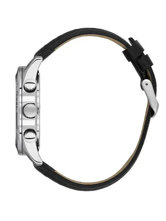 Daniel Klein Herrenuhr 43.5mm Batterie mit Schwarz Lederarmband