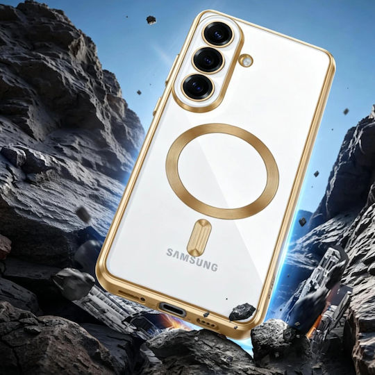 Techsuit Luxus Kristall Umschlag Rückseite Silikon Grün (Galaxy S26)