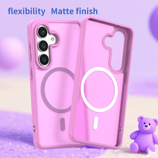 Techsuit Umschlag Rückseite Kunststoff Rosa (Galaxy S26)