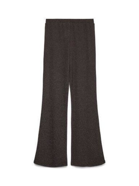 Damen Hoch tailliert Stoff Hose Chocolate Torte