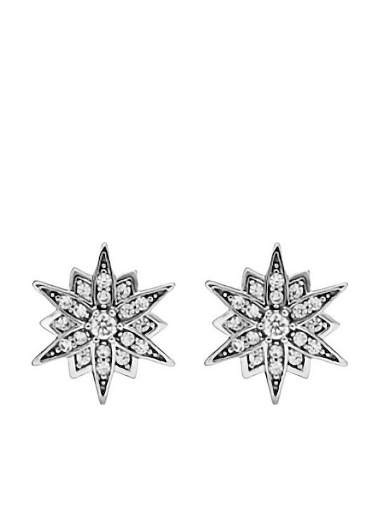 Silver Star Ohrringe aus Silber mit Steinen