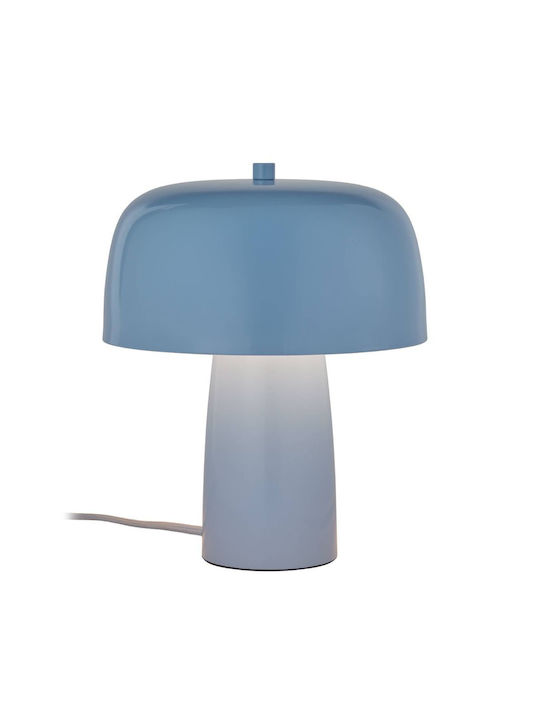 Butlers Tischlampe mit Blau Schirm und Basis