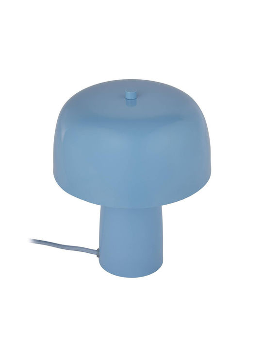 Butlers Tischlampe mit Blau Schirm und Basis