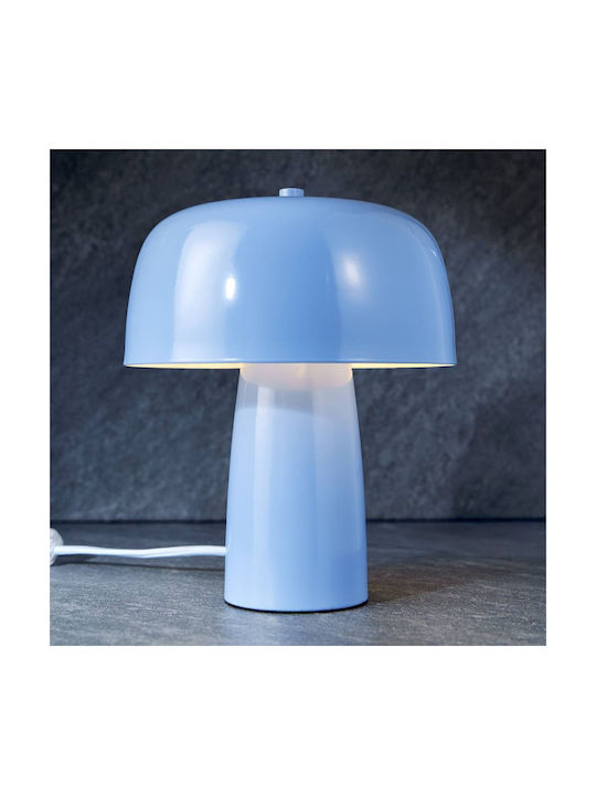 Butlers Tischlampe mit Blau Schirm und Basis