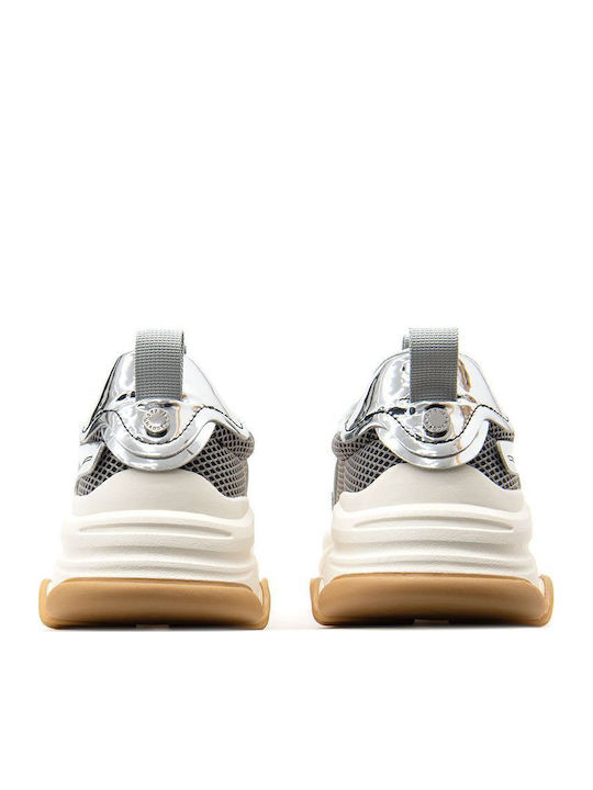 Possession-e Chunky Sneakers Metallic Silver