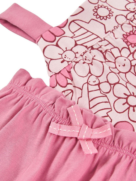 Kids Clothing Set with Summer Shorts 2 Pieces Pink