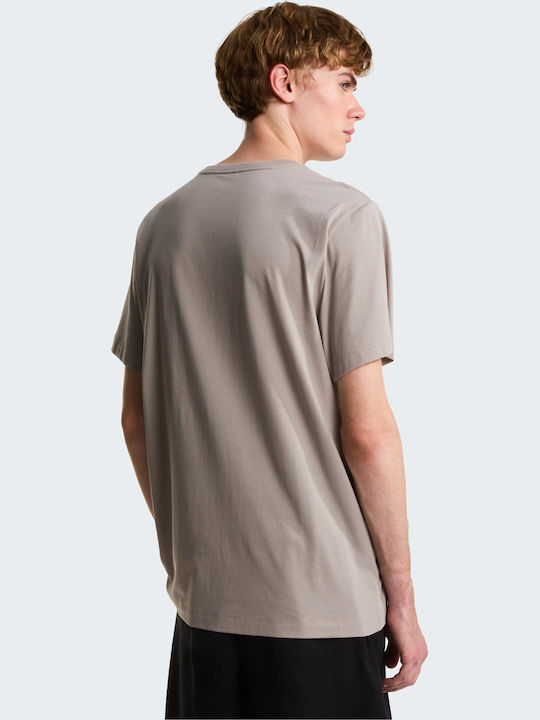 Simple Dome T-shirt Μπεζ
