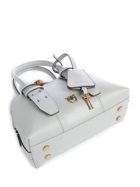 Bowling Leder Damentasche Handtasche Gray
