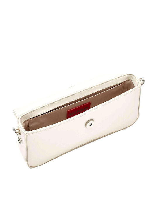 Damentasche Schultertasche Ecru