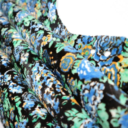 Ponyskin Leder 87x70cm Blumen