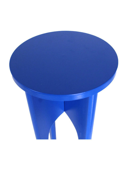 Side Table Stylish Wood Wooden Blue L34xW34xH120cm.