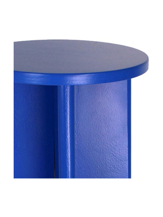 Side Table Stylish Wood Wooden Blue L34xW34xH120cm.