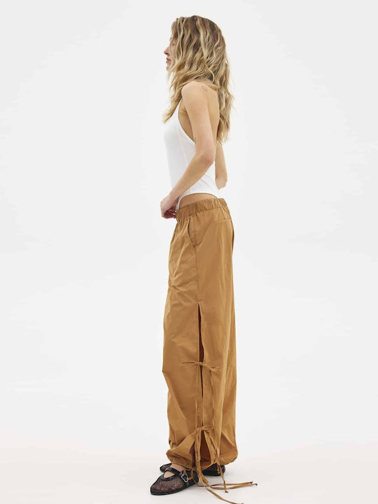 Women's Fabric Trousers Caramel