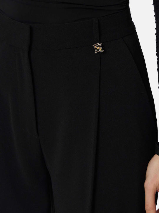 Damen Stoff Hose Schwarz
