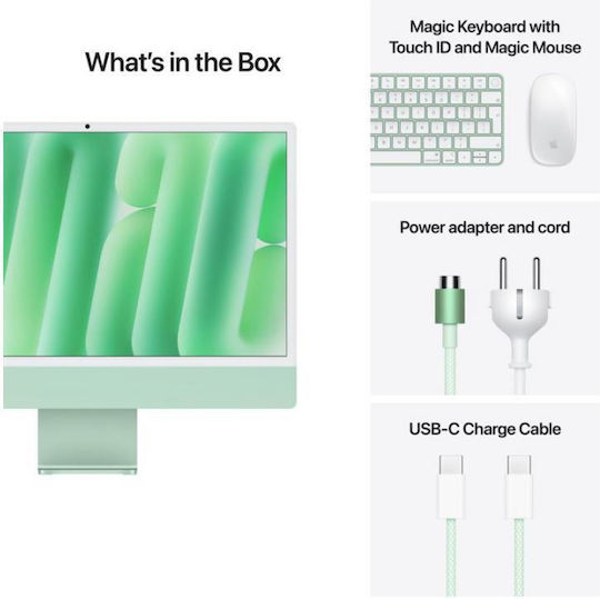Apple IMac 24" 2024 (M4-10-Core/24GB/512GB SSD/10-Core GPU/macOS) Green Romanian
