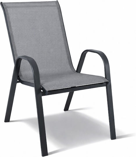 Garten- und Outdoor-Möbelsets Paros 5 Stück Grau