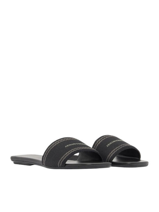 Women's Flat Sandals in Black Color