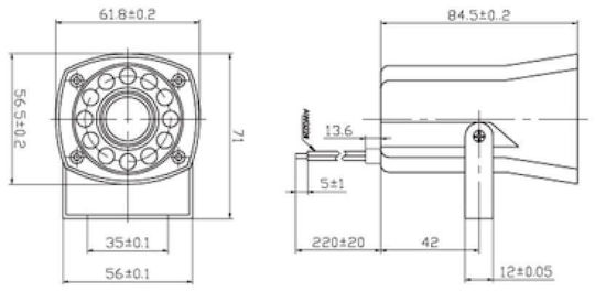 Alarm Siren Outdoor 105dB 12V