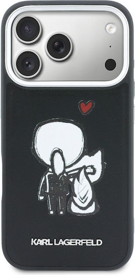 Magsafe Handyhülle Karl Lagerfeld Logo Karl + & Choupette Iphone 17 Pro Schwarze