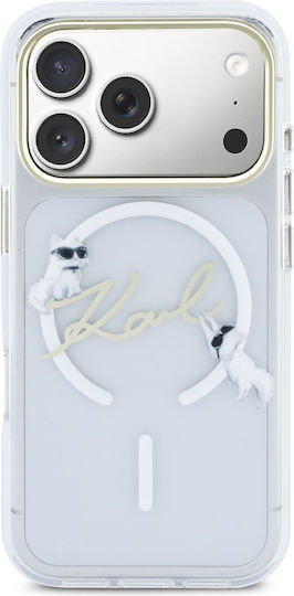 Karl Lagerfeld Iml Choupettes Karl Script Logo Magsafe Iphone 17 Pro Max Transparente Handyhülle