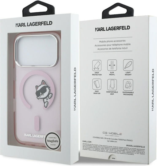 Handyhülle Karl Lagerfeld Iml Peekaboo Magsafe Iphone 17 Pro Max Rosa