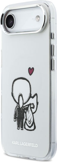 Karl Lagerfeld Karl + & Choupette Handyhülle Rückseite Magsafe iPhone Air Transparent