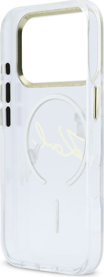 Karl Lagerfeld Iml Choupettes Karl Script Logo Magsafe Iphone 17 Pro Max Transparente Handyhülle