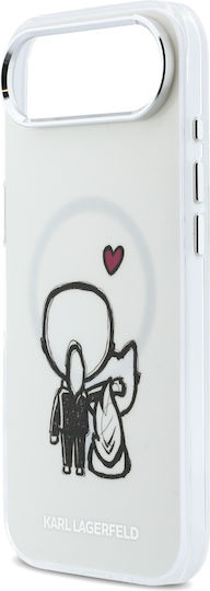 Karl Lagerfeld Karl + & Choupette Handyhülle Rückseite Magsafe iPhone Air Transparent