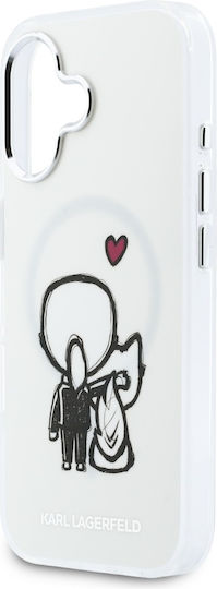 Handyhülle Karl Lagerfeld Karl + & Choupette Rückseite Magsafe iPhone 17 Transparente