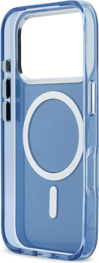 Karl Lagerfeld Karl + & Choupette Umschlag Rückseite Magsafe iPhone 17 Pro Max Blau