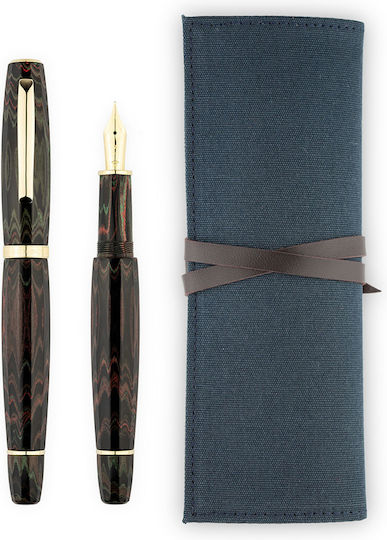 Scribo Πένα Γραφής Medium 6.5mm Χρυσή με Μαύρο Μελάνι