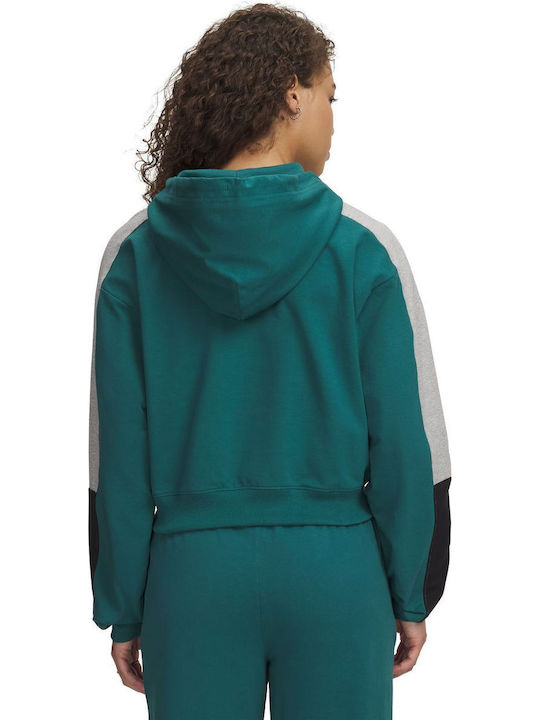 Terry Women's Sweatshirt Hooded Green