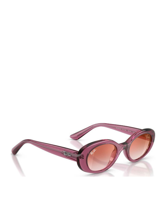 Ray Ban Ovale Kinder-Sonnenbrillen mit Polarisiert Spiegel Gläser Lila für 7-11 Jahre