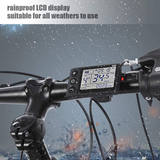 Controler Universal Motor Fără Perii 36v-48v 350w Ecran Lcd Impermeabil Bicicletă Electrică Scuter Electric