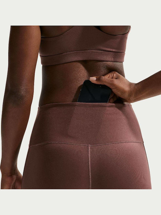 Nike Dri-Fit Dri-fit One Women's Leggings Shorts Light Chocolate