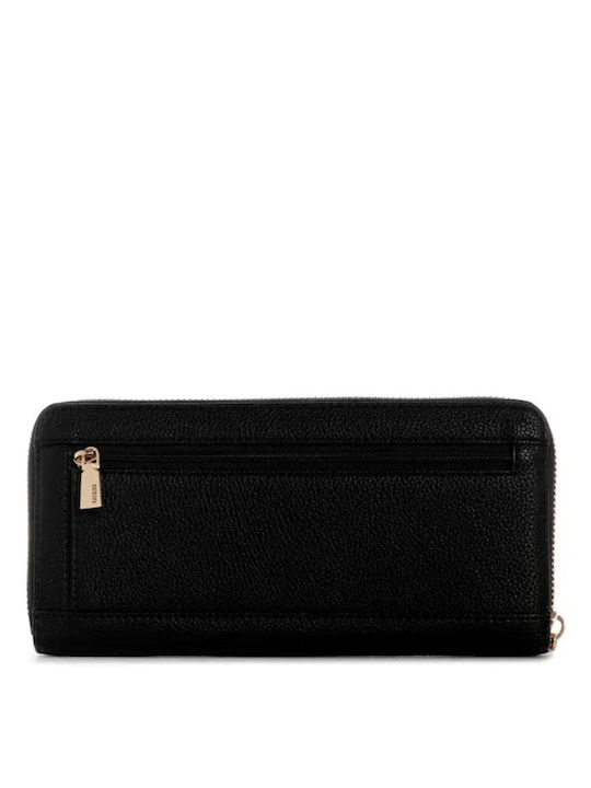 Guess Yesba Groß Leder Damen Geldbörse Klassisch Schwarz