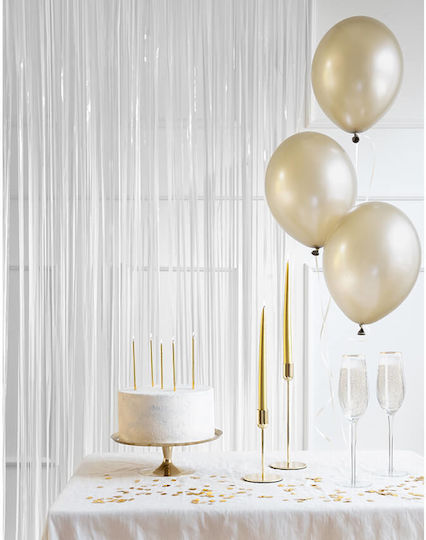 White Decorative Curtain 100x200cm