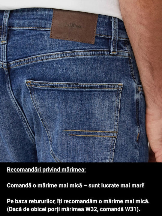 Benito Ανδρικό Παντελόνι Τζιν με Regular Straight Εφαρμογή Dark Blue