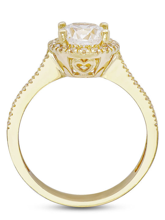 Kiriakos Gofas Single Stone from Gold 14K