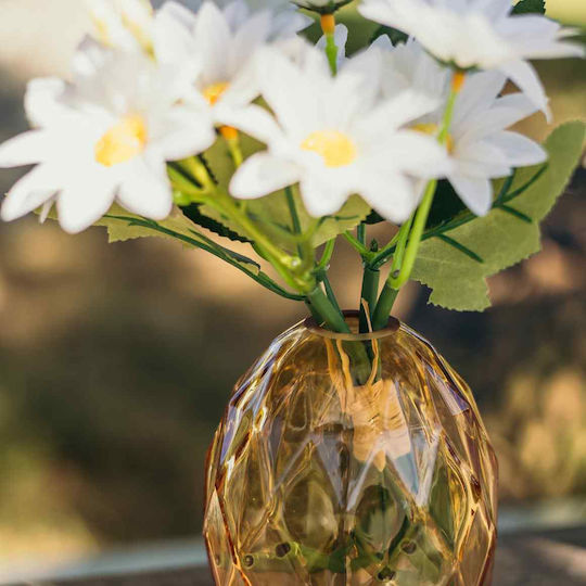 Beauty Home Decorative Glass Vase Milo Orange Y10.5cm