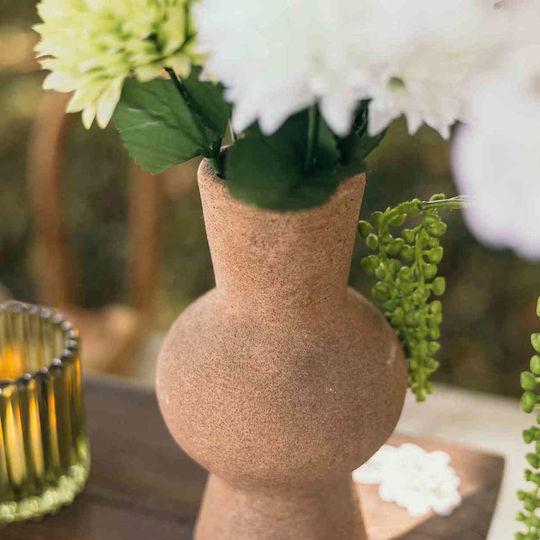 Beauty Home Decorative Vase Ceramic Thalya Orange Y18cm