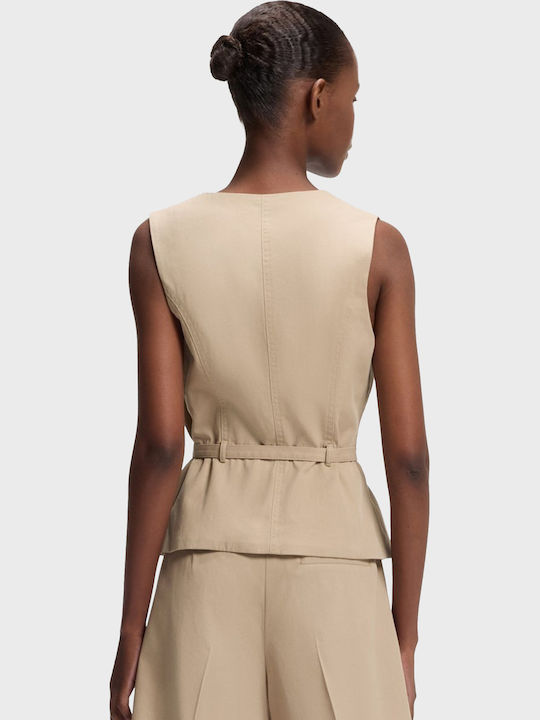 Light Beige Vestă de damă