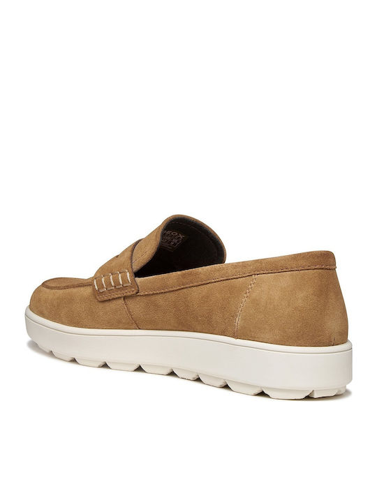 Spherica Ecub-1 B Men's Suede Loafers Tabac Brown