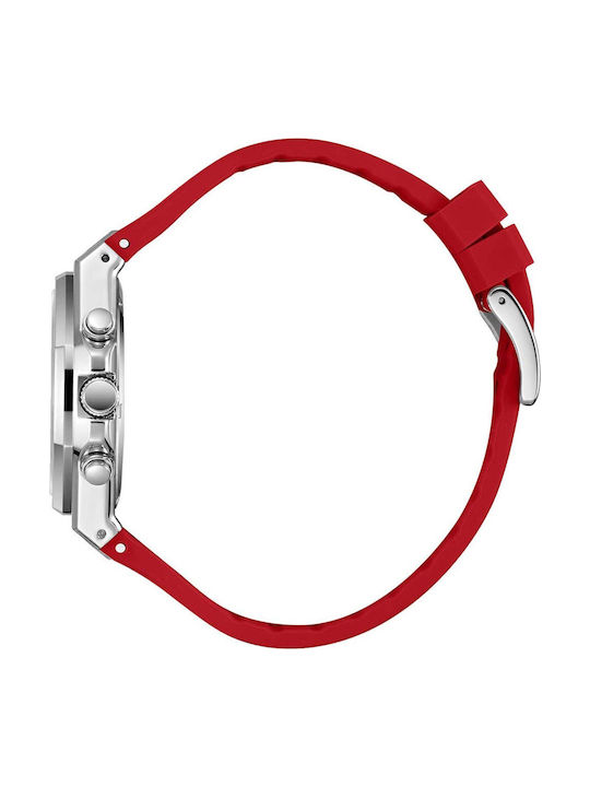 Lee Cooper Dual Time Men's Watch Battery with Red Rubber Strap