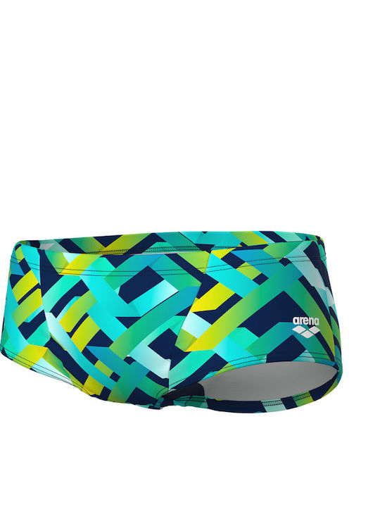 Men's Swimwear Shorts Black Multi, Green