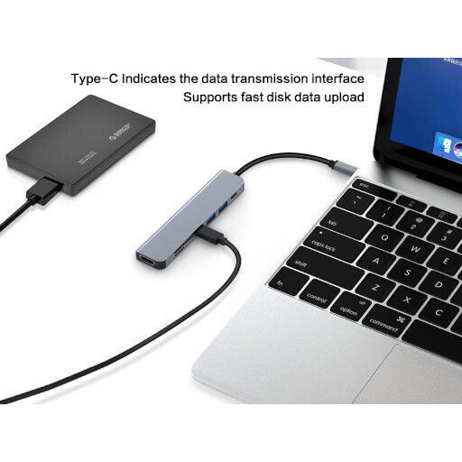 USB-C Docking Station with HDMI 4K PowerDelivery Gray (UC2601)
