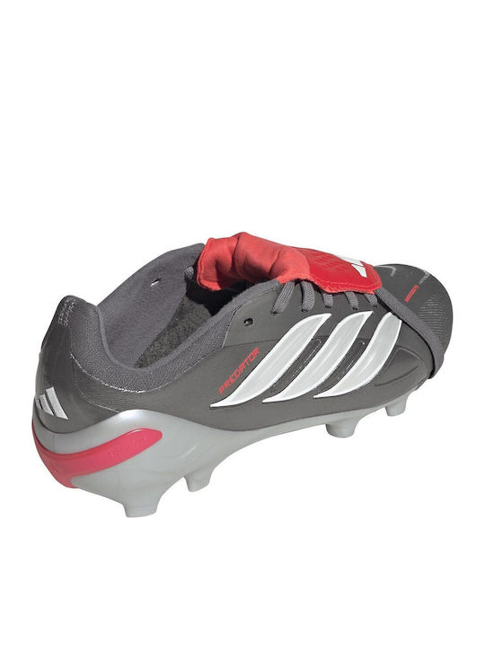 Predator Elite Kids Molded Soccer Shoes Silver