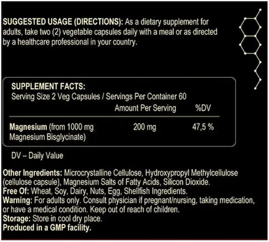 Fuel Up Magneziu Glicinat 120 capsule pe bază de plante
